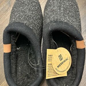 Merrimac Black and Gray Slippers